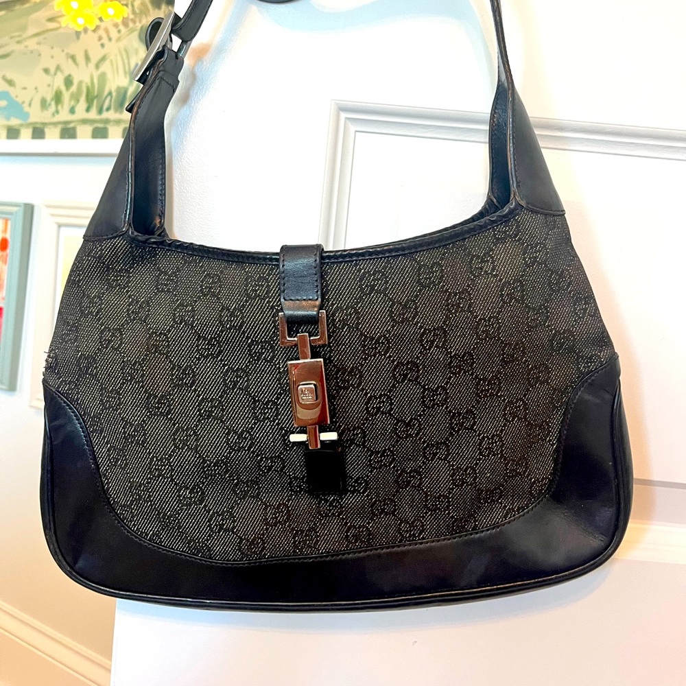 Canvas Gucci Jackie bag